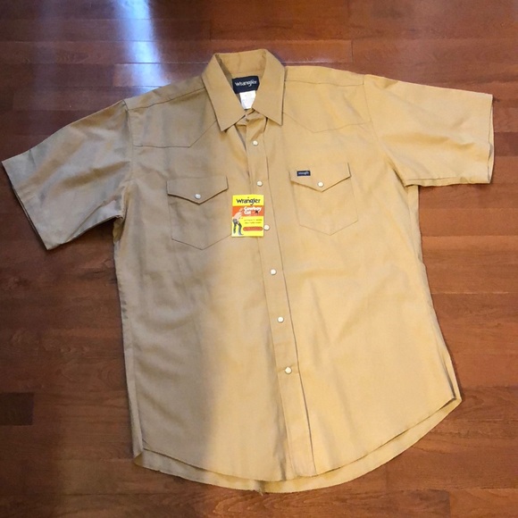 wrangler pearl snap work shirts